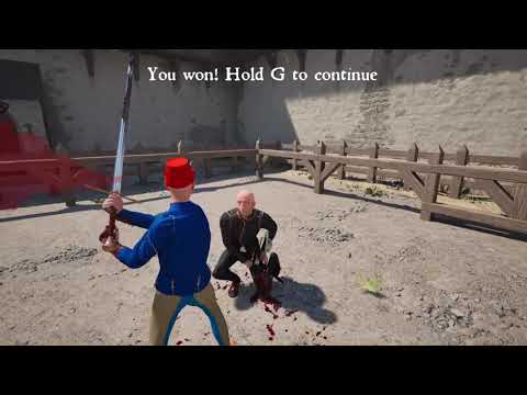 How not to celebrate a victory in Half Sword