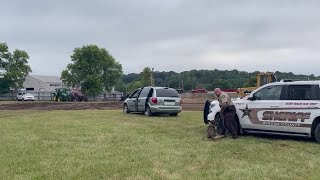 Winona County K-9, Doc, during demonstration at county fair