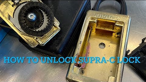 How to unlock a supra C combination lock and change code instructions