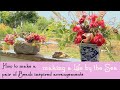 How to make a Beach Themed pair of flower arrangements | Floral Friday| MAKING A LIFE BY THE SEA