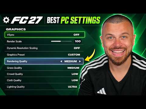 FC 27 Best PC Graphics & NVIDIA Settings for 300 FPS & Ultra Low Latency Tutorial