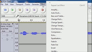 How to create echo effect to your songs and  audio files to make  Studio Effect