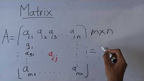 Matrix Notation