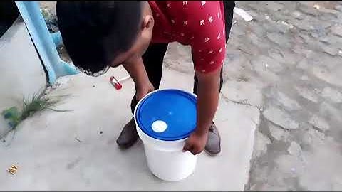 Plastic Bucket drop test