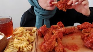 SOSLU TAVUK ASMR | ASMR FRIED CHICKEN | ASMR TÜRKÇE | EATİNGSOUNDS #notalking