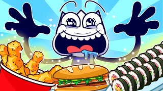 Global Junk Food Tour: Tasting Treats From Around The World 🌍 | Hilarious Cartoon