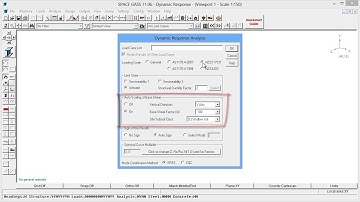 SPACE GASS Dynamic Response Spectrum Analysis
