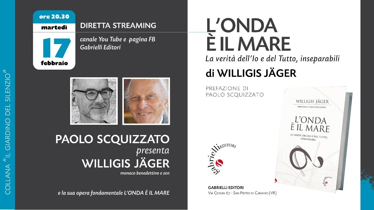 Paolo Scquizzato presenta Willigis Jäger e l'opera L'onda è il mare
