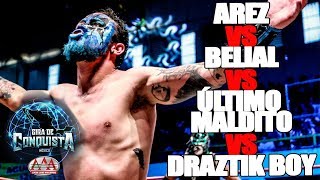 Arez Vs Belial Vs Último Maldito Vs Draztik Boy  Lucha Libre Aaa Worldwide