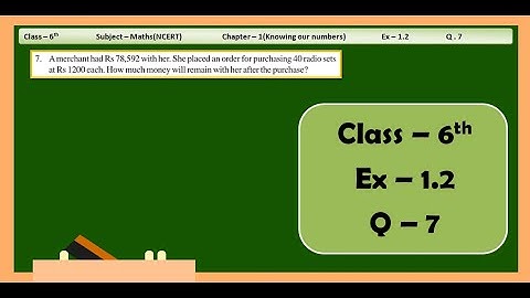 Ex 1.2 Q 7 | Class 6th Maths | Chapter 1 (Knowing Our Numbers) | Maths With GREEN Board