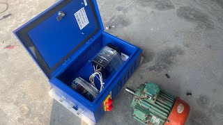 Running 3Phase AC motor with VFD || 3Phase AC motor on solar || Solar Motor || Free Solar Energy