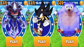 Dash with Dark Sonic vs Sonic Forces Mephiles the Dark Missions vs Real Sonic the Hedgehog screenshot 5