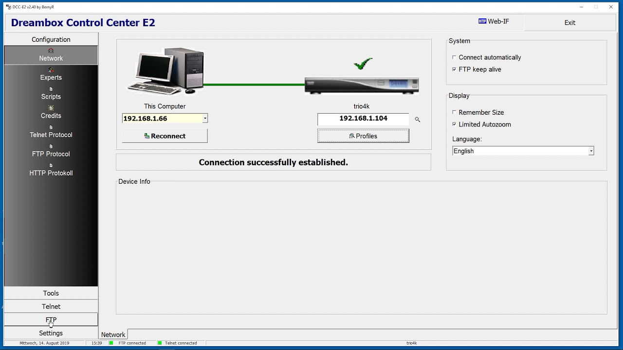 New Update Dream Box Contolcenter Symlink erstellen E2 eifach erklärt