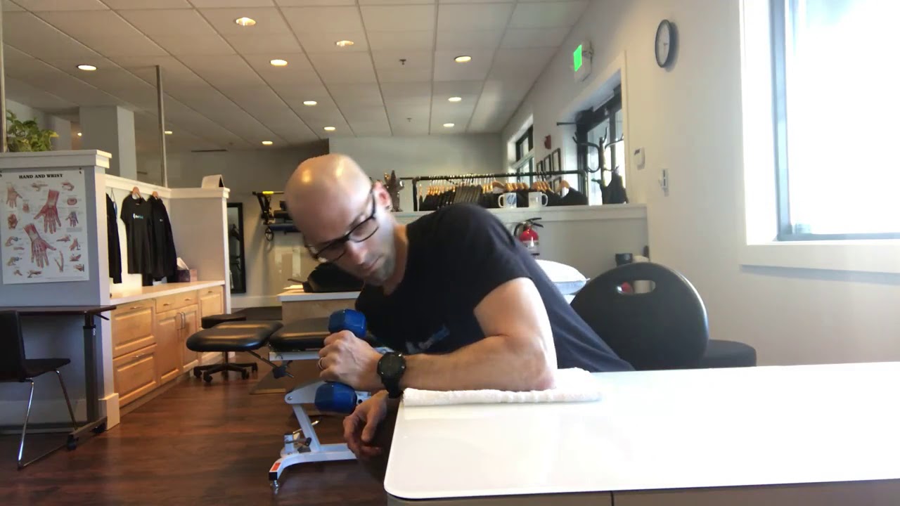 Climbers Elbow Exercise Elbow Eccentric Isometric Wrist YouTube