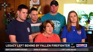 Legacy left behind by fallen firefighter