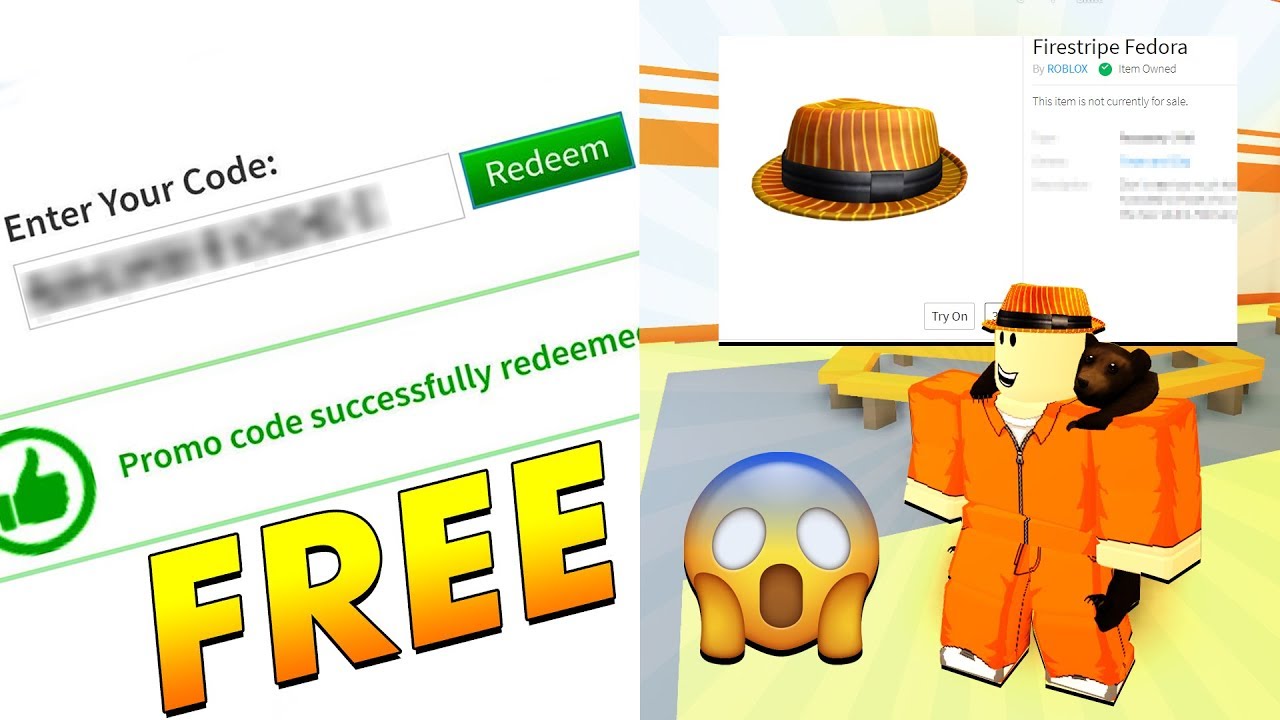 New Secret Roblox Promo Code Free Fedora Youtube - free fedora roblox