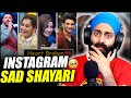 Instagram sad shayari compilation  indian reaction  punjabireel tv extra