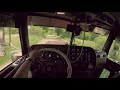 PETERBILT 379 PLAYING ON THE GRAVEL BACKROADS WITH FULLY LOADED B-TRAINS