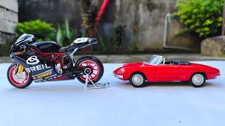 Unboxing of Model Car & Motorcycles | Ducati 749 Maisto | Alfa Romeo Spider 1:32 Scale |