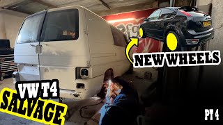 MAJOR WORK VW T4 SALVAGE PROJECT  &amp;  FOCUS ST NEW WHEELS   #copart #damaged #salvage pt4