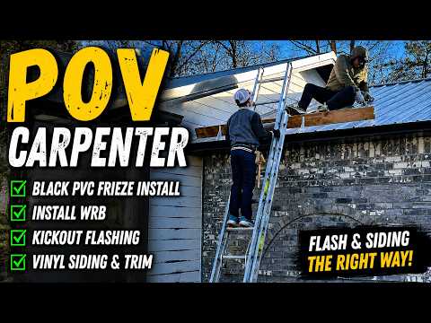 How to Install Siding and Flash it Right - Side Wall (POV)