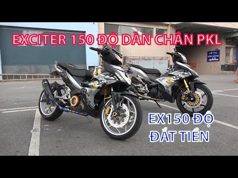 Ex150 độ Bánh Lớn, Gắp Motor Phân khối lớn. Club Exciter Đi Để Trở Về Dán 30 chiếc xe Giống nhau.