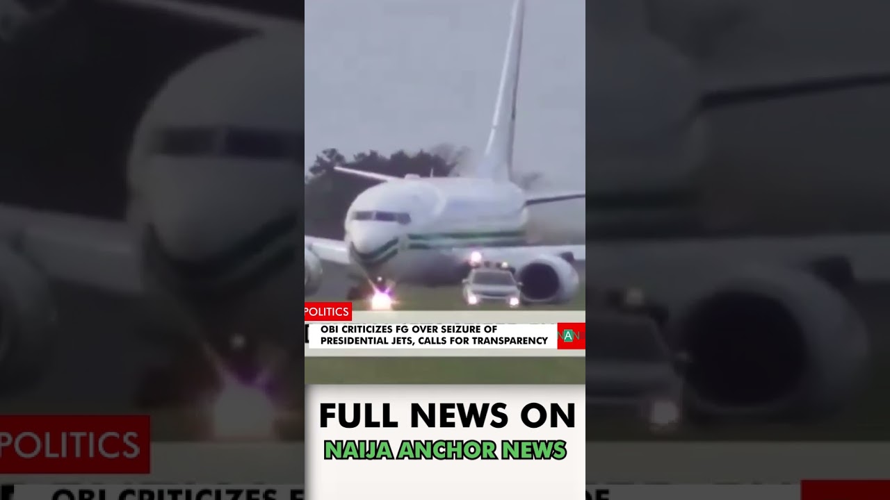 PETER OBI CRITICIZES TINUBU OVER SEIZURE OF PRESIDENTIAL JETS