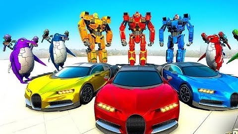 Amazing Penguin Robot Car Part-1 | New Robot Transforming Android GamePlay | By Game Crazy