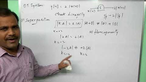DT systems linear and non linear - GATE practice example 6 - signals and systems