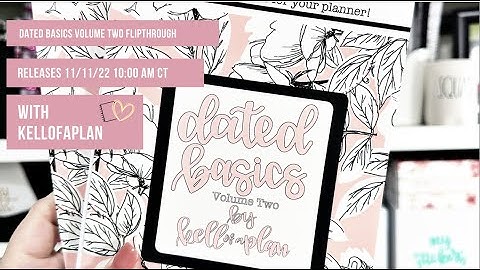 Dated Basics Volume Two Sticker Book Flipthrough