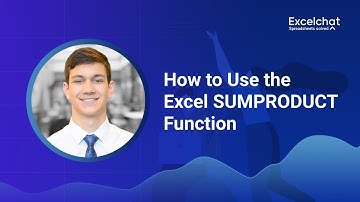 How to Use the Excel SUMPRODUCT Function