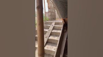 Concrete stairs before and after casting #ghana #constructions #apartment #design #staircase