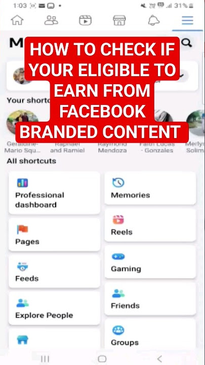 Earn from Facebook Branded Content #facebookmonetizationupdate #fbreelsmonetization #fbtrending