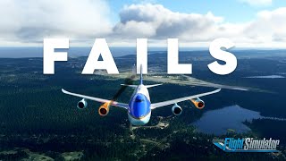 MSFS Engine fires, Hydraulic loss, Crashes and all the FAILS - Microsoft flight simulator 2020