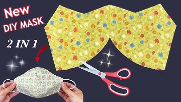 New Style 2 In 1 Easy Mask! Diy Breathable Face Mask Making Ideas Sewing Tutorial | How to Make Mask