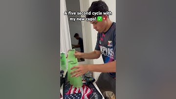A five second cycle with my new cups! ✅🇨🇭 #shorts #sportstacking #cupstacking #speed #wow