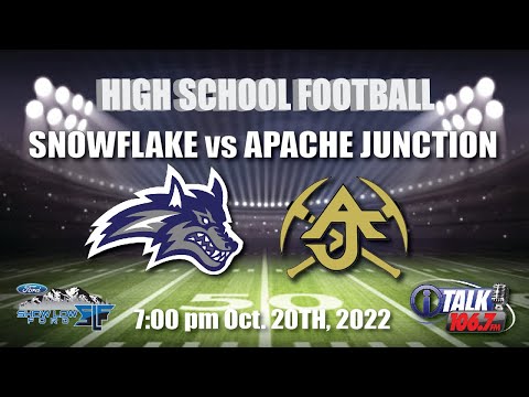 SNOWFLAKE vs APACHE JUNCTION High School Football Full Game
