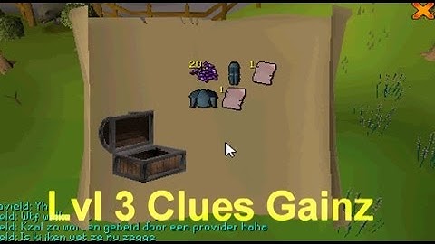 Runescape 2007 Level 3 Clue Scroll Loot Compilation #1