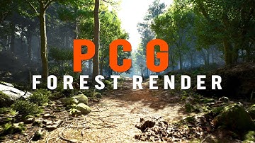 Unreal Engine 5.4.4 render II "PCG FOREST RENDR" II #render #unrealengine5 #megascans