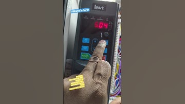Invt VFD parameter setting #invt #vfd #vfdpanel #drive