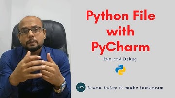 #18 Python Tutorial for Beginners | Working with PyCharm | Run | Debug | Trace | py file