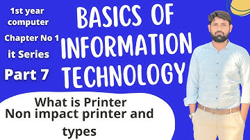 Non Impact Printer and it