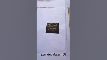 Learning design -38// B.Ed 3rd semester practicum// English version #shorts @khamkheyali252