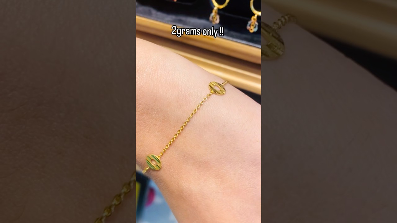 2gram 916 Gold Ladies bracelet~ Paramel Pavizham Jewellery ~ Vypin