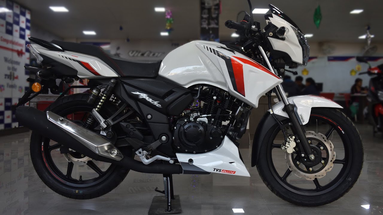 Tvs Apache Rtr 160 2v Bs6 Dual Disc Variant What S New Pearl White Color Detailed Review Youtube
