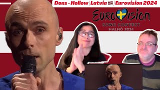 Dons - Hollow | Latvia 🇱🇻 | Eurovision 2024 | 🇩🇰REACTION