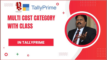 How to work with Class for Cost Category in TallyPrime
