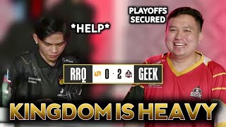 KINGDOM is heavy! Skylar no HELP? GEEK Fam secured Playoff after sweeping RRQ