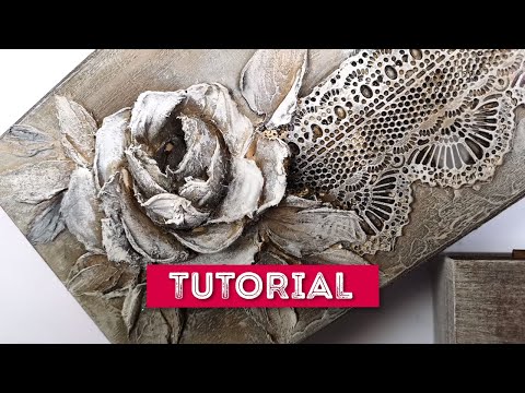 TUTORIAL - ANEMONE ON LACE with PASTA SCULTURA BY Donatella Russo