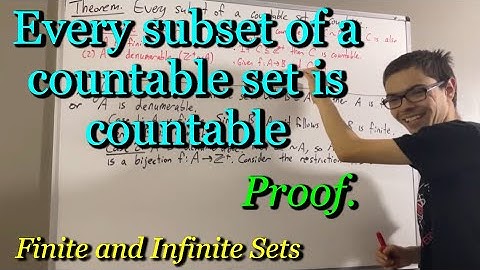 Prove that every subset of a countable set is countable (ILIEKMATHPHYSICS)